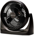 Amazon Basics Air Circulator Fan, Desk Fan for Bedroom, Home and Office, With 90-Degree Tilt Head, 3 Speed Settings, Lightweight (4.2 LBS), 70 Watts, Black, 14.8"Wx7.6"Dx14.1"H-Ruum Studio Home