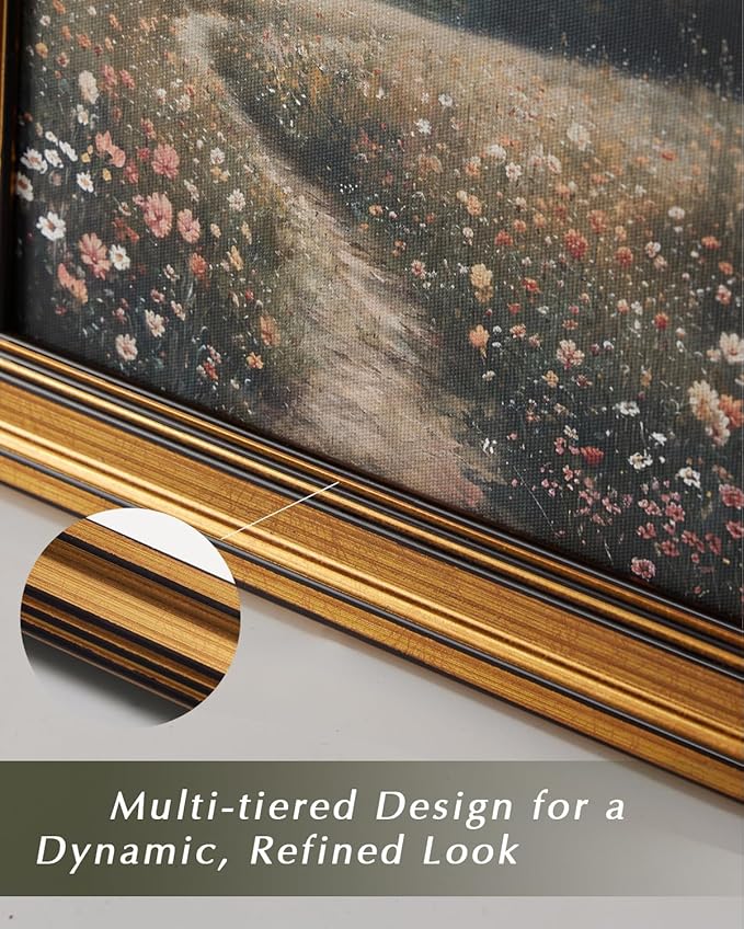 HUARCEY Gold Framed Vintage Wall Art for Living Room, Grace Swan Art Painting Pictures Rustic Animal Bathroom Prints Farmhouse Wall Decor Canvas Swan Shelf Decor for Kitchen Bedroom (Zwaan 12"x16")-Ruum Studio Home