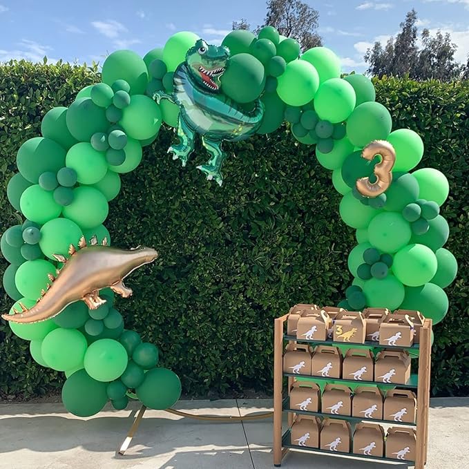 130pcs Green Balloons Different Sizes 18" 12" 10" 5" Party Latex Balloons for Birthday Dinosaur Baby Shower St. Patrick's Day Summer Jungle Forest Safari Party Decorations-Ruum Studio Home
