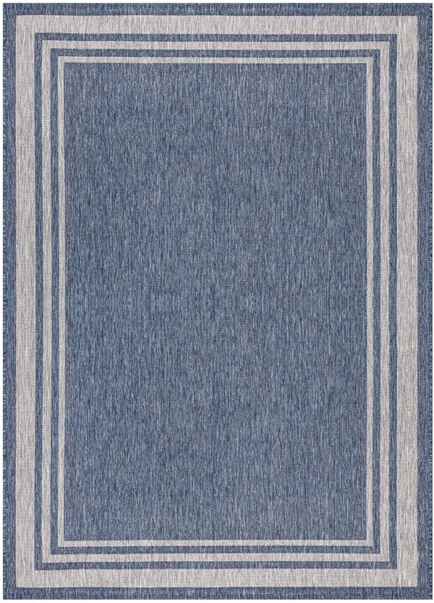 Keen Home Design Terrace Outdoor Area Rug - 5x8 Washable Indoor/Outdoor Rug for Patio, Kitchen, Balcony, Beach, Garden, Deck and Porch, Size: 5'3"x7'7"-Ruum Studio Home