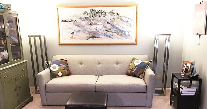 Kandinsky Modern Pillow Cover - Soul II | Mid Century Chair Cushions | Abstract Throw Pillows | Contemporary Pillowcase | Modern Couch Pillows | Hand Embroidered Cushion | Wool Size 18x18-Ruum Studio Home