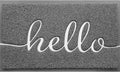 Door Mat (32"x20",Grey), Durable Welcome Mat Low Profile Floor Mat Front Doormat Non Slip Mats Entrance Rectangular Easy to Clean Doormat, for Entryway, Patio, High Traffic Areas-Ruum Studio Home