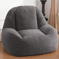 Homguava Bean Bag Chairs for Adults,Giant Beanbag Couch Adult Bean Bag Chair with Filler Included,Modern Lazy Sofa Comfy Chair for Living Room(Dark Grey)-Ruum Studio Home