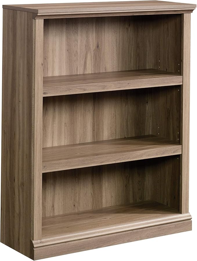 Sauder Miscellaneous Storage 3-Shelf Bookcase/ Book shelf, Salt Oak finish-Ruum Studio Home