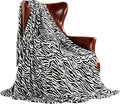 MERRYLIFE Throw Blanket for Couch Bed | Soft Decorative Ultra-Plush Colorful Blanket| Queen Size Travel Throws Oversized |(90" 90", Zebra)-Ruum Studio Home