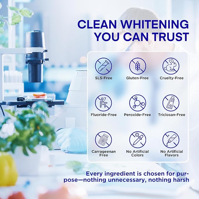 PearlSmile Niacinamide Hydroxyapatite Whitening Toothpaste – 10% Nano Hydroxyapatite + 5% Niacinamide – Strengthens Enamel, Remineralizes, Brightens Teeth – Fluoride-Free, Travel Size, 4.2oz (120g)-Ruum Studio Home