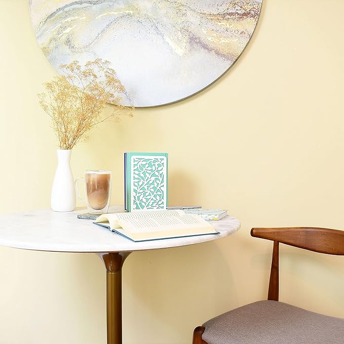 CNK Book Ends Bookends for Decorative Books Holder Bookend Shelves End Hold Heavy Duty Holders Stoppers Metal Stopper Cute Boho Bookshelf Holds Cookbook Office Home Set of 4 Bookends Pair White-Ruum Studio Home