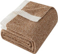 LURKA Fine Knit Throw Blanket - Super Soft Breathable Lightweight Blanket for Couch Bed Sofa (Camel, Throw(50"x 60"))-Ruum Studio Home