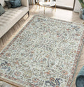 Keen Home Design 10x14 Rug - Machine Washable Area Rug with Non-Slip Backing, Ideal for Living Room, Dining Room, Bedroom - Vintage, Easy Clean, Durable, Low Pile Rug - (9'7" x 14')-Ruum Studio Home