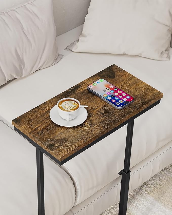 TUTOTAK End Table, Side Table, Tall Couch Table, Sofa Table, Living Room, Bedroom, Brown TB01BB0832-Ruum Studio Home