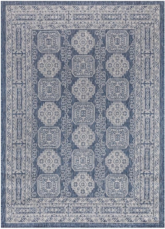 Keen Home Design Terrace Outdoor Area Rug - 4x6 Washable Indoor/Outdoor Rug for Patio, Kitchen, Balcony, Beach, Garden, Deck and Porch, Size: 3'10"x5'7"-Ruum Studio Home