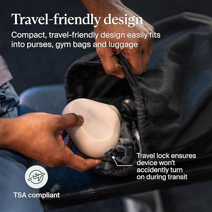 TheraGun Mini (3rd Generation) by Therabody – Ultra-Portable Massage Gun and Travel Essential for Fast, Effective Pain and Tension Relief Anywhere (Oat)-Ruum Studio Home