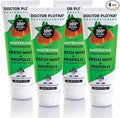 MOUTHWATCHERS Whitening Fluoride Free Naturally Sourced Toothpaste, 4 Tubes, 3 oz Each, for Sensitive Teeth and Gums, Fresh Organic Mint and Propolis, by Dr. Plotka's-Ruum Studio Home