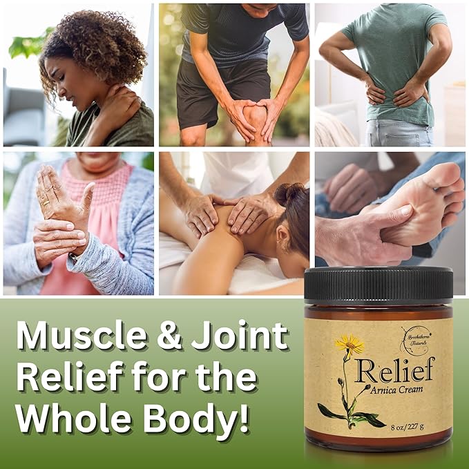 Relief Arnica Cream Natural Lotion for Effective Sore Muscle Relief | Arnica Bruise Cream with Lemongrass & Eucalyptus Essential Oils | Best Massage Lotion for Massage Therapy – 2 Pack-Ruum Studio Home