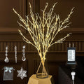 Fudios Lighted Branches Plug in 32IN 200 LED Mantle Winter Decor, White Twig Branch Lights for Christmas Holiday Party Indoor Outdoor-Ruum Studio Home