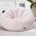 Hobestluk Bean Bag Chairs Large Bean Bag Couch for Adults Stuffed Sofa Chair Comfy Giant Bean Bag Chair with Spacious Design for Reading, Playing or Relaxing (Pink)-Ruum Studio Home