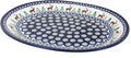Blue Rose Polish Pottery Reindeer Pine Large Serving Platter-Ruum Studio Home