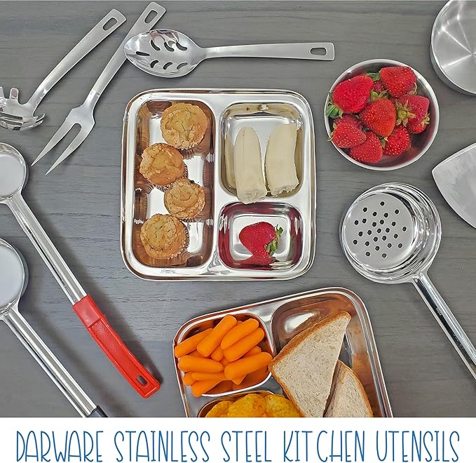 Darware Portion Control Serving Spoons (6-Piece Ladle Set); w 1/4 Cup, 1/2 Cup, 3/4 Cup & 1 Cup (2, 4, 6, 8 oz) & 1/2 & 1 Cup Utensils/Spoodles-Ruum Studio Home