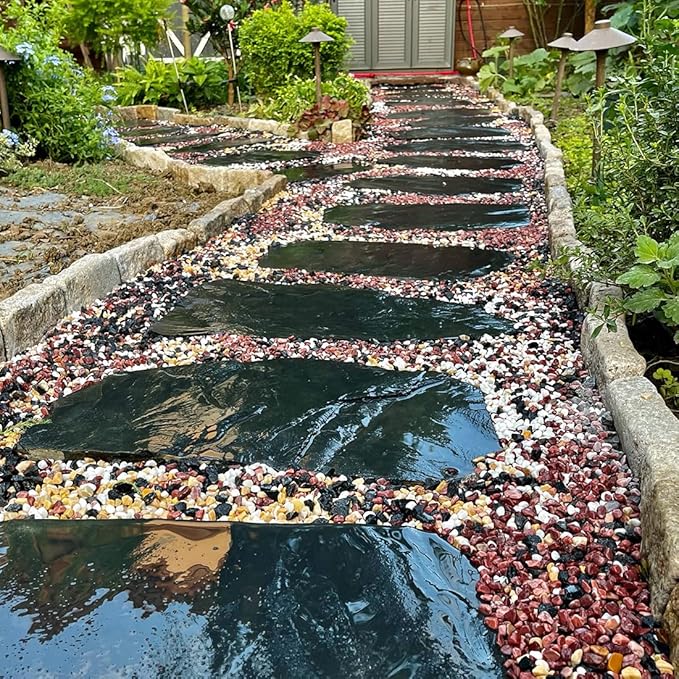 5LB Succulent and Cactus Gravel Pebbles, 1/5 Inch Natural Decorative Polished Stones, River Rocks for Vases Gardening Indoor and Outdoor Decorative Rocks, Colorful-Ruum Studio Home