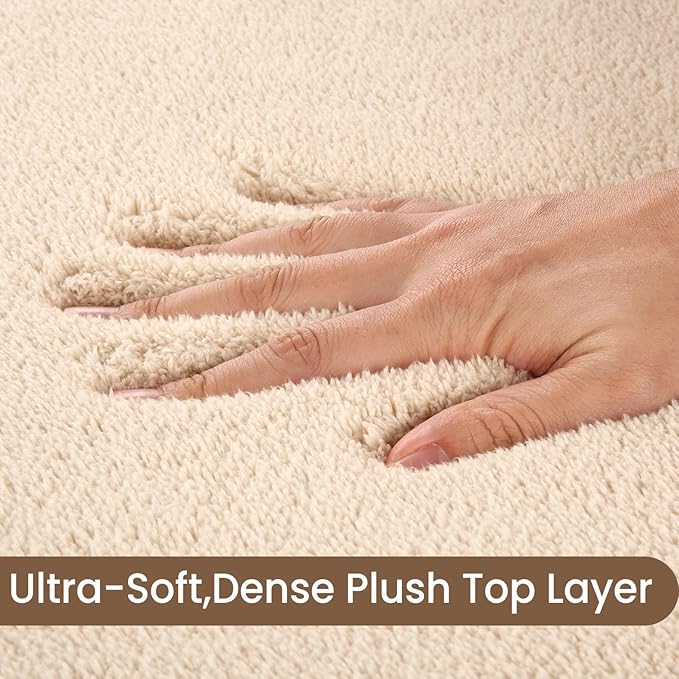 Sour Lemon 8x10 Area Rugs for Living Room, Soft Large Area Rug Fluffy Rugs for Bedroom，Machine Washable Area Rug Non Slip Carpet Rug for Living Room Playroom Kids Room Home Decor-Ruum Studio Home