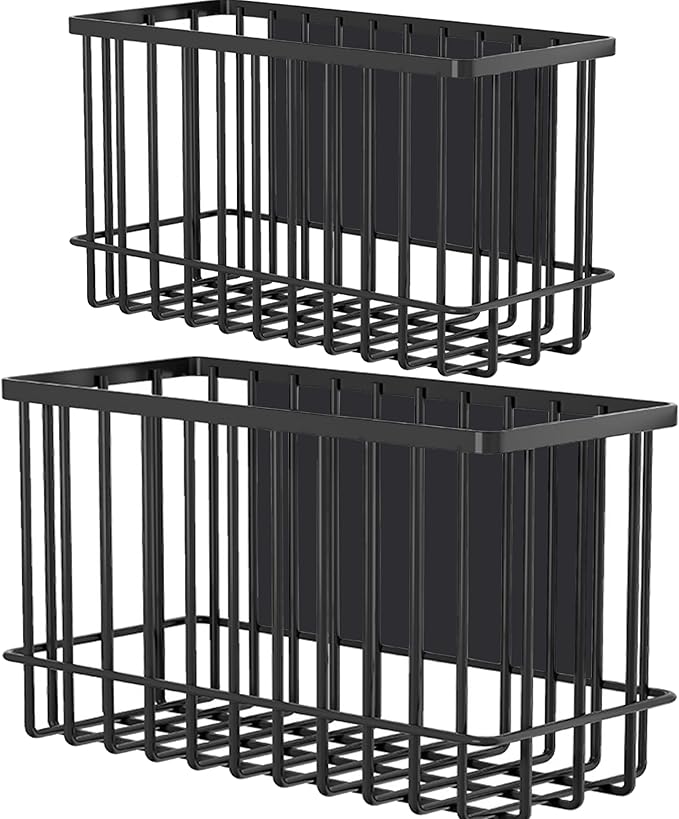 Magnetic Basket Fridge Lint Bin Dryer Ball Holder Laundry Room Organization Home Storage for Class Office School-Ruum Studio Home