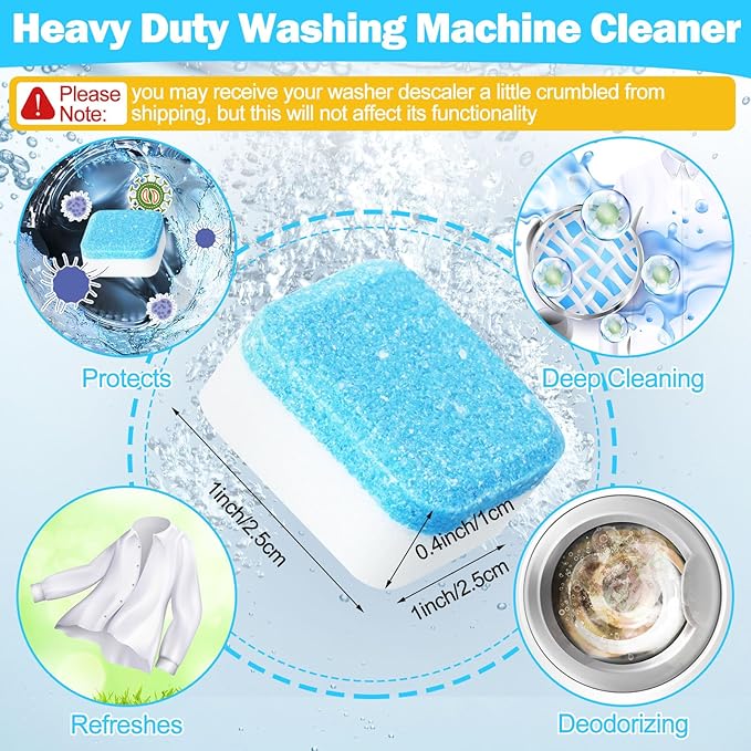 150 Pcs Washing Machine Cleaner Washing Machine Tablets Deep Cleaner Tablets for Front Loader and Top Load Washer-Ruum Studio Home