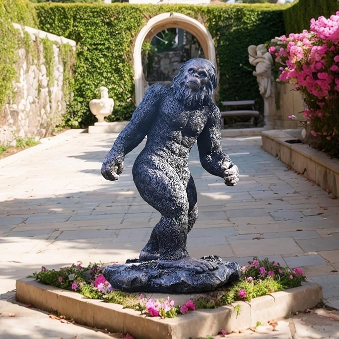 Garden Statues Bigfoot Yard Decor - Grandpa Yeti Large Lawn Products Birthday Decorations Life Size Sasquatch Figurine Resin Tall Outdoor Sculpture for Outside Patio Front Porch-Ruum Studio Home