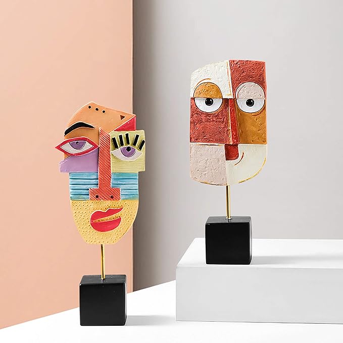 Harmony - Handcrafted Resin Abstract Sculpture for Modern Home Decor, Book Shelf, TV Stand, Living Room, Dining Room, Bedroom, Office Desktop, Cabinets-Ruum Studio Home