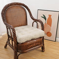 Large Chair Cushions with Handle, 20"x 20" Bite-Size Memory Foam Seat Cushions for Wicker Chair, Patio Non-Slip Rattan Chair Pads, Square Floor Cushion, Beige-Ruum Studio Home