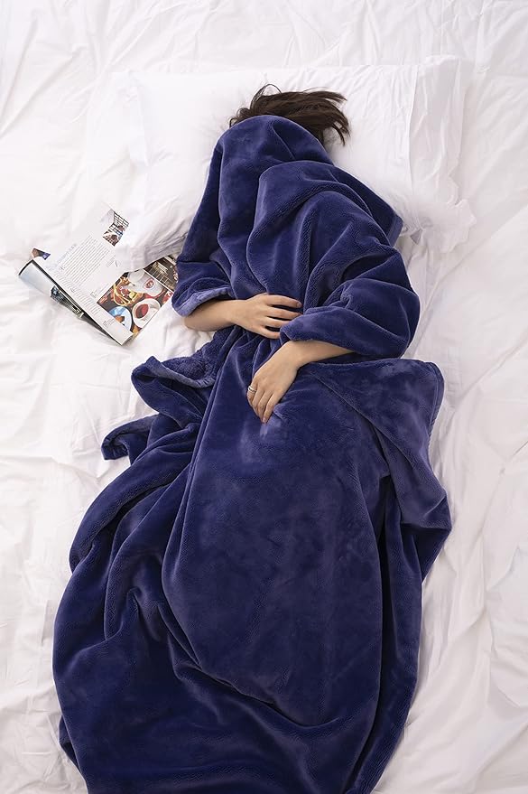 Mellowdy Extra Thick Hearty Plush Flannel Blanket (Violet Purple, 60x80) - 500GSM Twin Size Warm Blanket for Winter, Fall | Soft, Fluffy, Cuddly, Perfect for Bed, Oversized Throw for Couch, Sofa-Ruum Studio Home