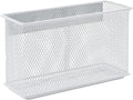 dedoot Magnetic Pencil Holder for refrigerator Storage Magnetic Basket Mesh White Strong Magnetic Pen Holder for Refrigerator,Whiteboard, Locker, Home and Office Organizer, 6.3x2.3x3.6inch-Ruum Studio Home