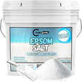 Epsom Salt Bath Soak 30 lb Bucket – Unscented, Pure Epsom Salt Bulk Crystals, Magnesium Sulfate for Full Body or Foot Soaks, Resealable Container with Scoop for Home Bath Use-Ruum Studio Home