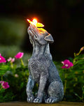 Goodeco Dog Statue with Butterfly - Ideal Gifts for Dad, Mom or Birthdays, Beautifully Crafted Outdoor Decorations to Wow Your Guests-Ruum Studio Home