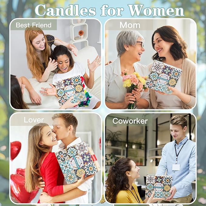 Candles Gifts for Women, 9 Pack Candles for Home Scented, Soy Scented Candle for Home, Aromatherapy Candle Gifts Set for Christmas, Birthday, Mothers Day, Valentine's Day-Ruum Studio Home