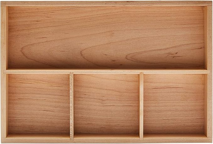 pandapark Wood Organizer Tray,Black Walnut,Desk & Drawer Storage Box (Maple Master)-Ruum Studio Home
