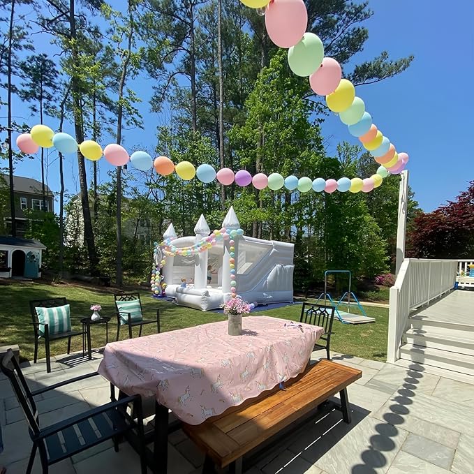 Pastel Rainbow Linking Balloons, 120PCS 6 Inch Colorful Quick Link Balloon Assorted, Multicolor Rainbow Connecting Balloons for Birthday Baby Shower Easter Independence Day Carnival Party Decorations-Ruum Studio Home