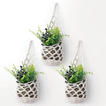 3PK Wall Planters for Indoor Plants, Macrame Plant Hanger | Wall Planter, Plant Hanger, Hanging Planter (3PK, for 4 inch Pot)-Ruum Studio Home
