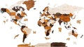 HYPERI Multilayered 3D Wooden World Map Wall Decor, Wood Art Wall Decor, Mapa Mundi Para Pared, World Maps and Push Pins, Valentine's Day Gifts For Dad, Mom, Boss, Husband, Wife (XX-Large)-Ruum Studio Home