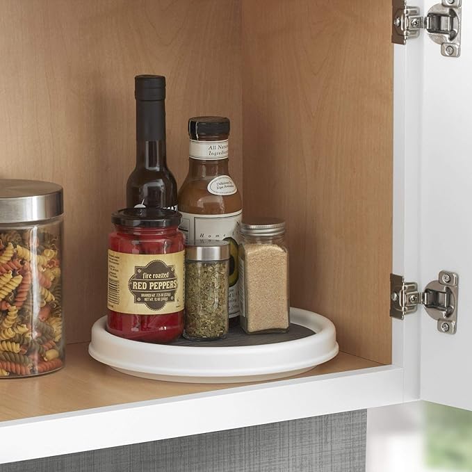 Copco Non-Skid Pantry Cabinet, 9-Inch, White/Gray (Pack of 4)-Ruum Studio Home