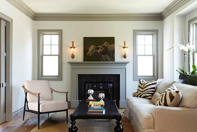Modern Accent Chairs Set of 2 for Living Room Bedroom Mid Century Arm Chairs Upholstered Office Accent Chairs Comfy Waiting Room Chairs with Metal Frame, Cream White-Ruum Studio Home