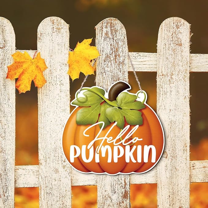 Fall Home Decor, Fall Door Decorations, Pumpkin Wall Decor, Front Door Hanging, Harvest Thanksgiving Farmhouse Porch, Indoor And Outdoor Home Decorations, Housewarming Gift-Ruum Studio Home