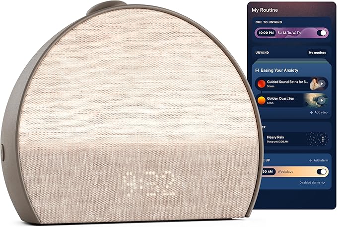 Hatch Restore 3 Sunrise Alarm Clock, Sound Machine, Smart Light (Cocoa) - White Noise, Screen-Free Sleep Routine-Ruum Studio Home