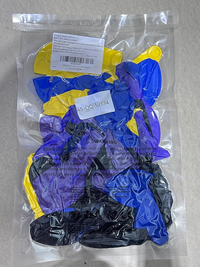 Purple Blue Yellow Black Balloons 60 Pcs Metallic Purple Royal Blue Black Yellow Game Latex Balloon Gaming Party Balloon for Kids Gamer Night Birthday Graduation Party Decoration Supplies-Ruum Studio Home