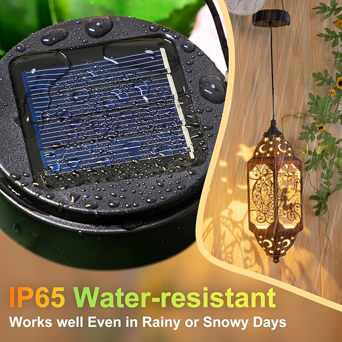 AA 600Mah Solar Light Replacement Top Parts for Solar Outdoor Lantern, Waterproof LED Lights for Yard, Garden, Patio Decor DIY Gifts (1Pack)-Ruum Studio Home