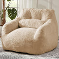 Bean Bag Chair for Adults with Pillow,Oversized Bean Bag Couch for Adults Chairs,Giant Lazy Couch Sofa Chairs with Filler,Large Reading Chair for Living Room Bedroom,Apricot-Ruum Studio Home