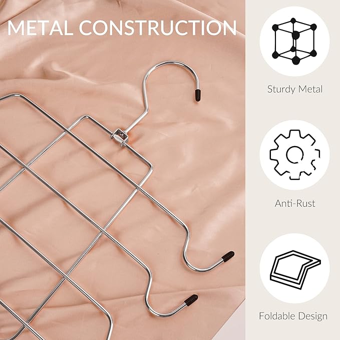 ZEDODIER Tank Top Hanger, 4 Pack Space Saving Bra Hangers, Non-Slip Hanging Sport Bras Holder, Closet Organizers and Storage for Camisoles Tank Tops Bras Ties Swimsuits Strappy Dress, Silver-Ruum Studio Home