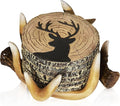 Deer Antlers Coaster Set of 6 – Handcrafted Deer Antler Decor and Man Cave Gifts for Men - 6 Full Size Deer Antlers Coasters for Man Cave Décor-Ruum Studio Home