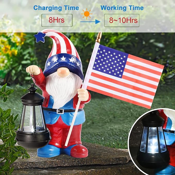 Nacome Solar Gnomes Statues for Garden Decor: Outdoor Sculptures for Clearance Lights for Outside Lawn Ornaments Porch Patio Balcony Yard Home – Birthday Gifts for Mom Grandma Women-Ruum Studio Home