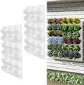 Self-Watering Wall-Mounted Vertical Planter, 36 Pots Wall Planter Indoor Vertical Living Green PlantWall Easy Installation 45''x39'' x5'' (White, 45X39 Inch 36Pcs)-Ruum Studio Home