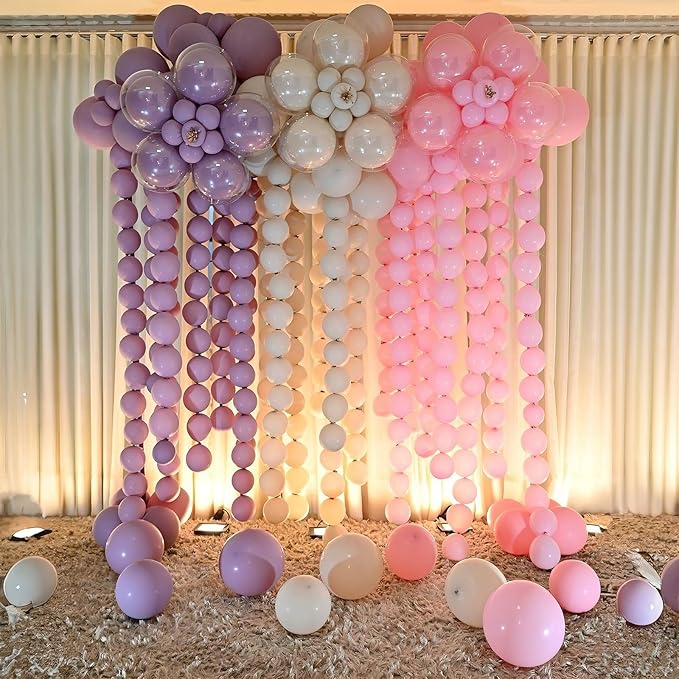 Sand White Quick Link Balloons, 60PCS Linking Balloon for Making Balloon Wall Arch Chains, Cream Beige Linked Balloons for Wedding Birthday Baby Shower Engagement Graduation Party Decorations (10inch)-Ruum Studio Home